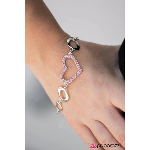 Wearing My Heart On My Sleeve Pink Bracelet Wearing My Heart On My Sleeve Pink Bracelet
