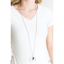 Chicly Geocentric Black Necklace Chicly Geocentric Black Necklace