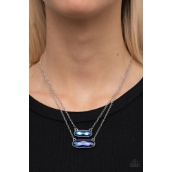 Double Bubble Burst Blue Necklace Double Bubble Burst Blue Necklace