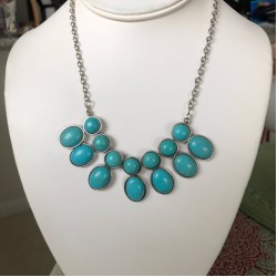 Environmental Impact Blue Necklace Environmental Impact Blue Necklace