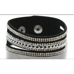 Rollin' In Rhinestones Black Urban Bracelet Rollin' In Rhinestones Black Urban Bracelet