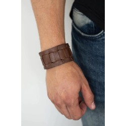 Plainly Plaited Brown Urban Bracelet Plainly Plaited Brown Urban Bracelet