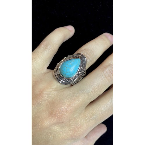 Saguaro Scene Blue Ring Saguaro Scene Blue Ring