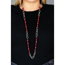 Tea Party Tango Red Necklace Tea Party Tango Red Necklace